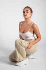 White Diamante Strappy Bodysuit
