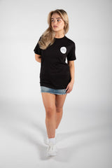 Black JYO Slogan Oversized T-Top