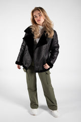 Black Aviator Jacket 
