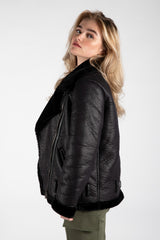Black Aviator Jacket 
