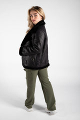 Black Aviator Jacket 