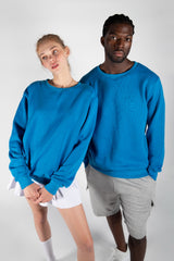Unisex Blue Basic Pullover Jumper 
