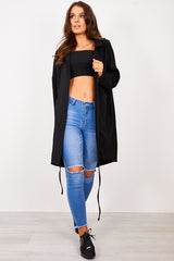 Black Sequin Angel Wings Hooded Cardigan