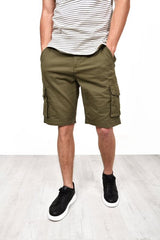 Mens Khaki Bute Cargo Shorts