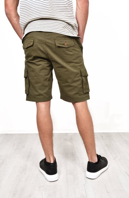 Mens Khaki Bute Cargo Shorts