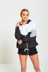 BLACK ZIP THROUGH HOODED JACKET-Copy-Copy