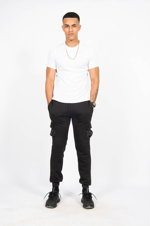 Mens White Basic Crew Neck T-Shirt