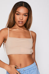 Stone Rib Strappy Tie Back Bralet