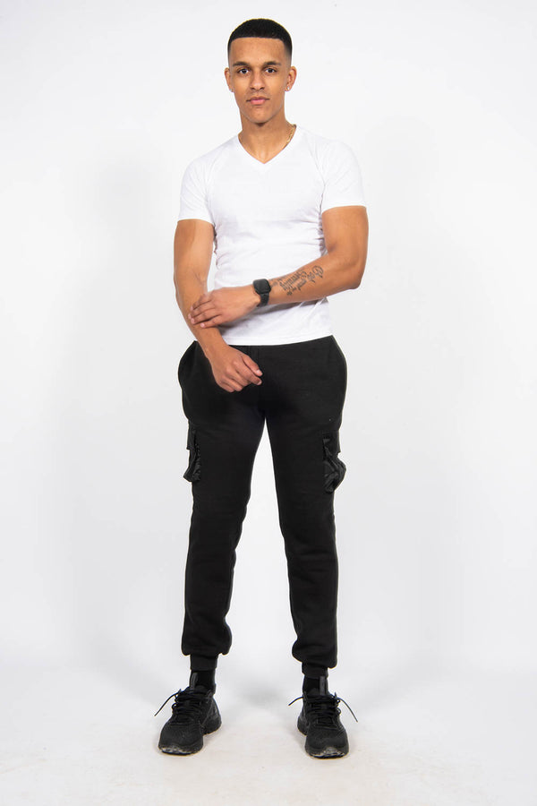 Mens White Classic V-Neck T-Shirt