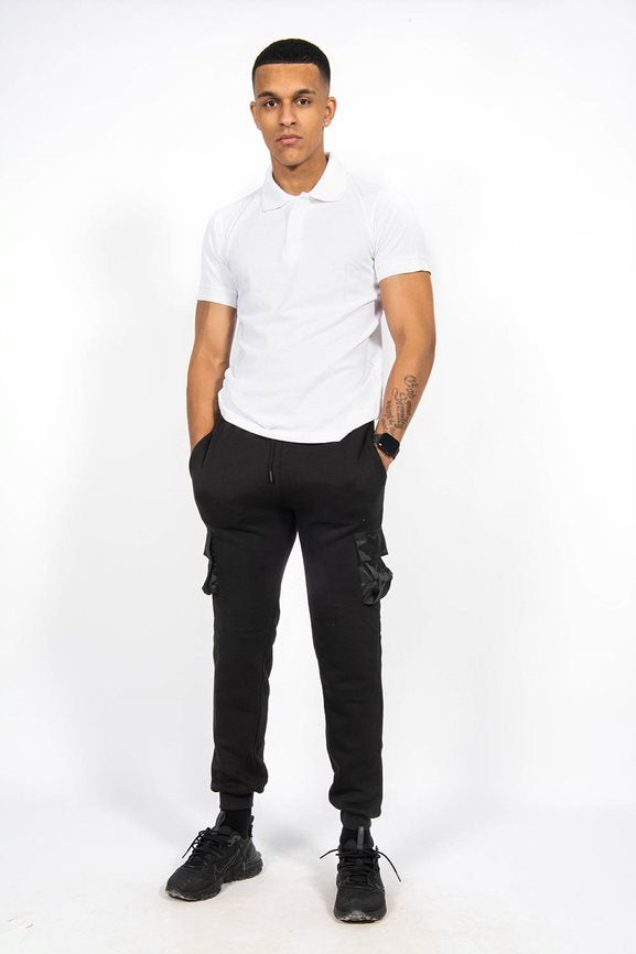 Mens White Half Sleeve Polo T -Shirt