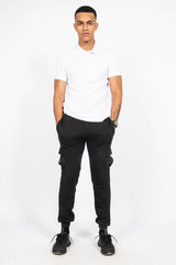 Mens White Half Sleeve Polo T -Shirt