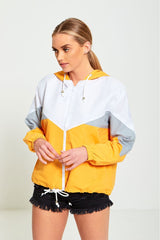 MUSTARD ZIP THROUGH HOODED JACKET-Copy