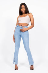 Pink Double Layer Slinky Bralet