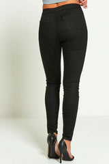 Plus Black High Rise Super Skinny Jeans