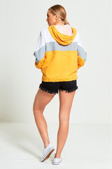 MUSTARD ZIP THROUGH HOODED JACKET-Copy