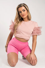 Pink Slinky Cycle Shorts