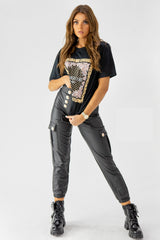 Black Paris Mon Amie Oversized Tee