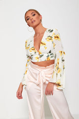 Pink Satin Wide Leg Trouser 