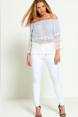 White High Rise Super Skinny Jeans