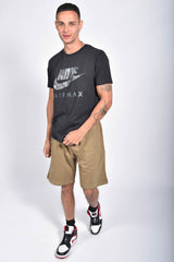 Mens Khaki Basic Jogger Shorts