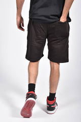 Mens Black Basic Jogger Shorts