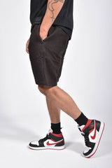 Mens Black Basic Jogger Shorts