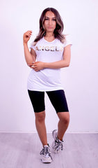 White Angels Wing Slogan Tee Top