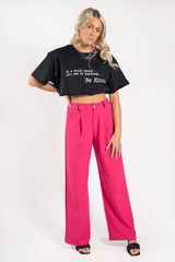 Black Be Kind Slogan Oversized T-Shirt