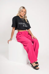 Black Be Kind Slogan Oversized T-Shirt