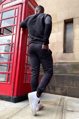 Black Fleece Basic Crew Neck Tracksuit