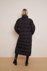 Black Maxi Soft Premium Longline Puffer Coat