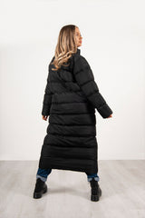 Black Maxi Soft Premium Longline Puffer Coat