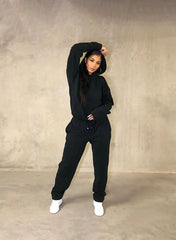 Black Oversized Hoody and Jogger Co-Ord