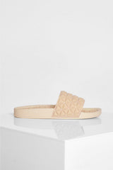 Beige Pyramid Padded Slider