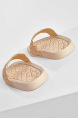 Beige Pyramid Padded Slider