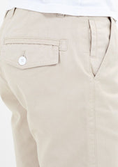 Mens Beige Slim Fit Chino Shorts