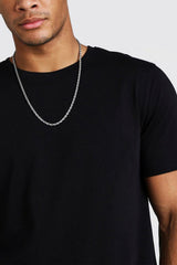 Mens Black Basic Crew Neck T-Shirt