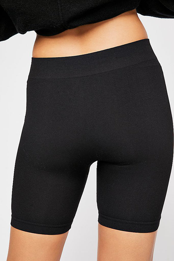 Black Basic Seamless Cycle Shorts