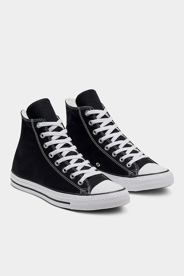Mens Black High Top Canvas Trainers