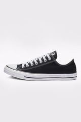 Mens Black Lace Up Canvas Flat Trainers
