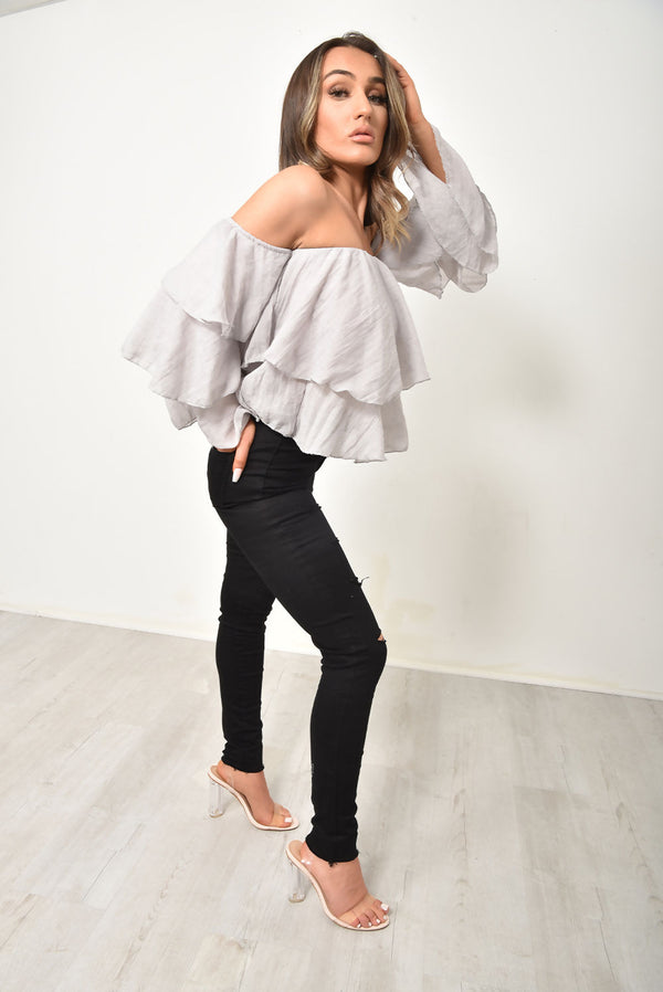 Black Rip Distressed Disco Skinny Jeans