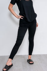 Black High Waisted Skinny Jeggings