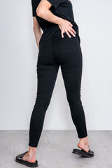 Black High Waisted Skinny Jeggings