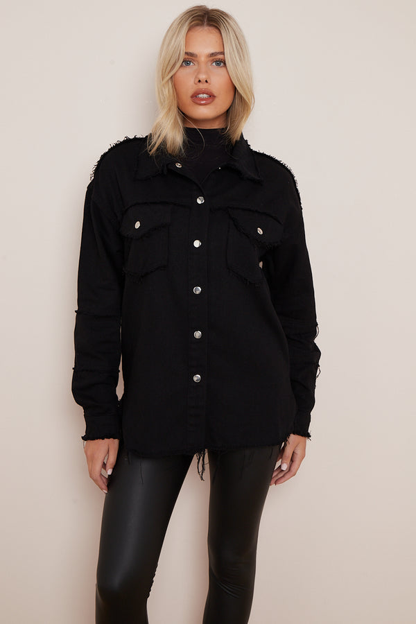 Black Rock And Roll Denim Jacket