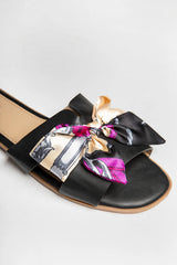 Black Satin Ribbon Sliders