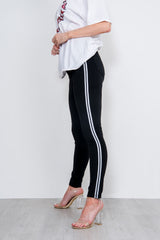 Black Side Striped Skinny Jeans