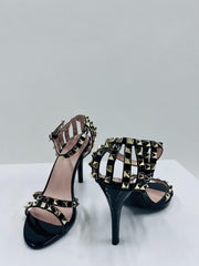 Black Studded Stiletto Heels