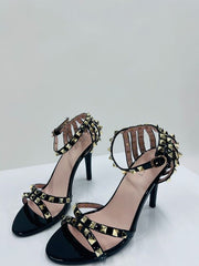 Black Studded Stiletto Heels