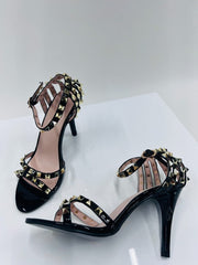 Black Studded Stiletto Heels
