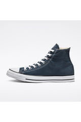 Navy High Top Canvas Trainers